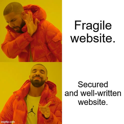 Web developers should create secure websites/web applications.